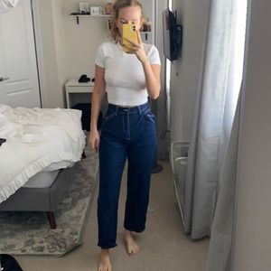 Dark blue carpetenter jeans